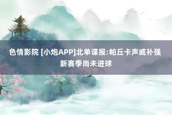 色情影院 [小炮APP]北单谍报:帕丘卡声威补强 新赛季尚未进球